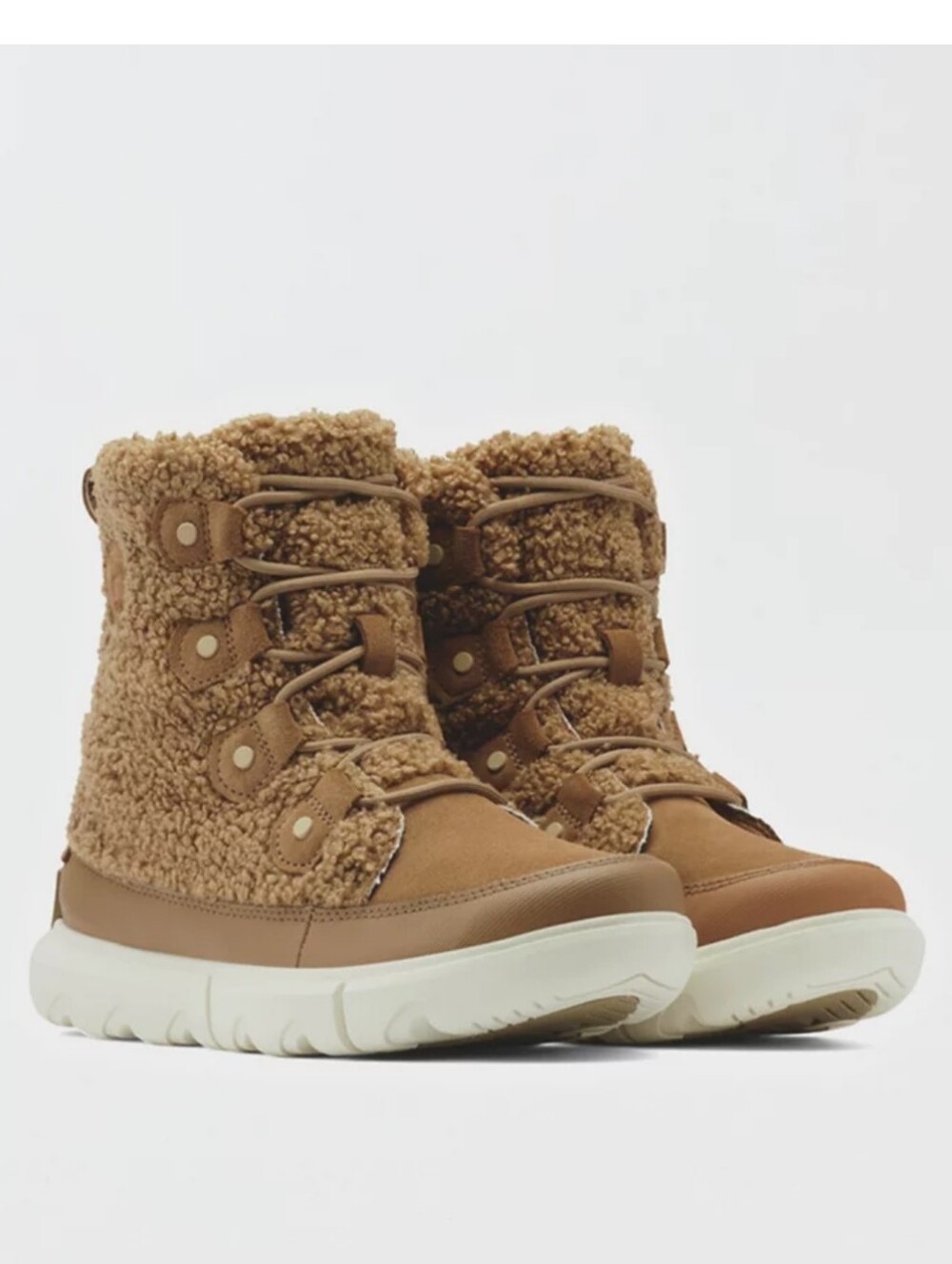 Sorel Women's Explorer II Joan Boot Sherpa Tan Size 7.5